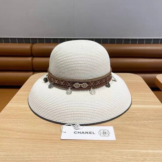 Chanel Chanel Knight Hat For Women, Spring/Summer Ethnic-Style Beach Outing Sun