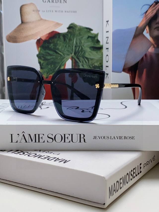 Chrome Hearts 2025 New Arrival European-Style Polarized Square Letter Large Fram