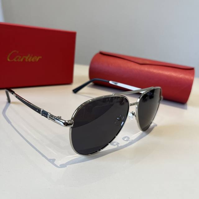 Cartier Men's And Women's Universal Official Website Large Frog-Shaped Sunglasse