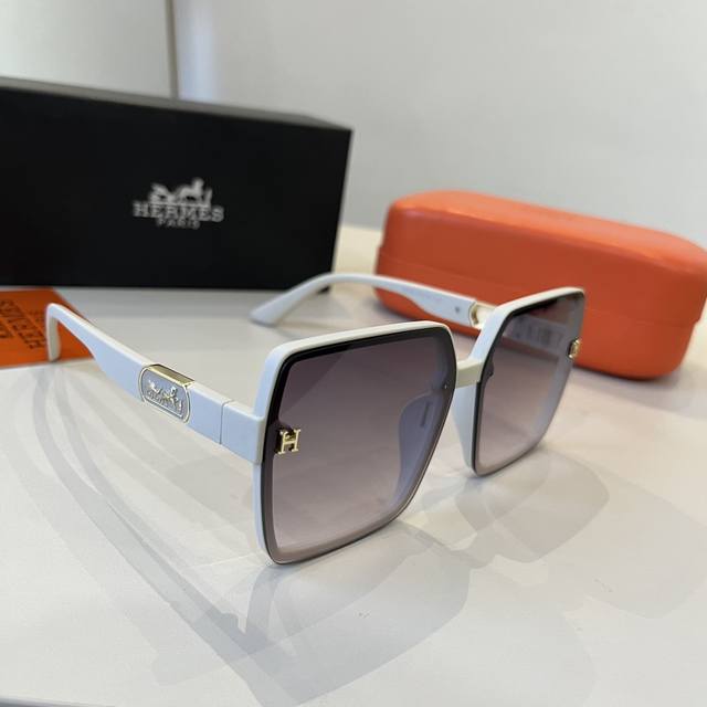 Hermes Women's Sunglasses, Oval Lenses, Ultra-Luxury Custom Design, Essential Fo