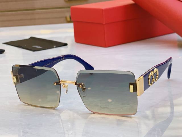 Cartier* New Sunglasses, Ct00636S, Size: 55Mm 19-140