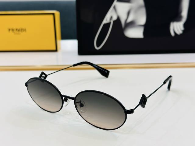 Official Style Fend* Fenjia Original Single Fashionable And Stylish Sunglasses F