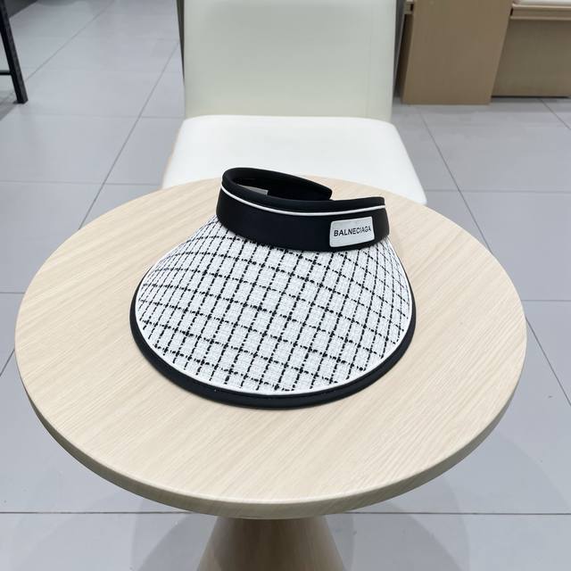 Balenciaga Parisian Headband, Sun-Shielding Open-Top Hat