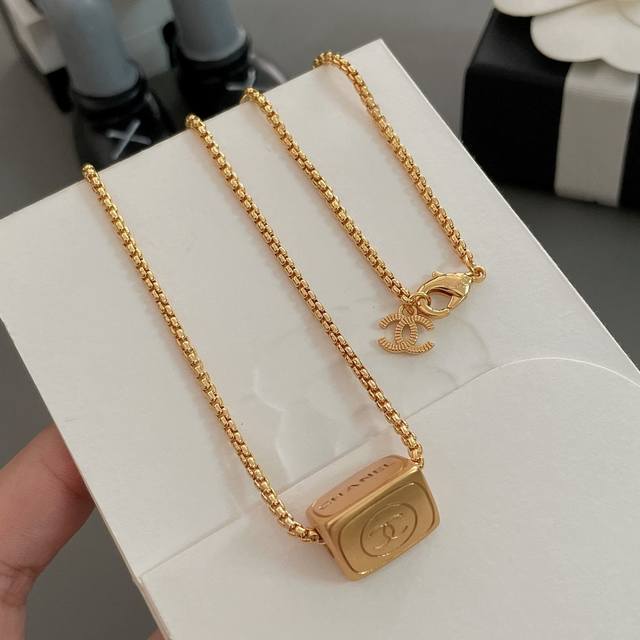 High-Quality, Details As Shown. The Triangular Letter Necklace Features Text On