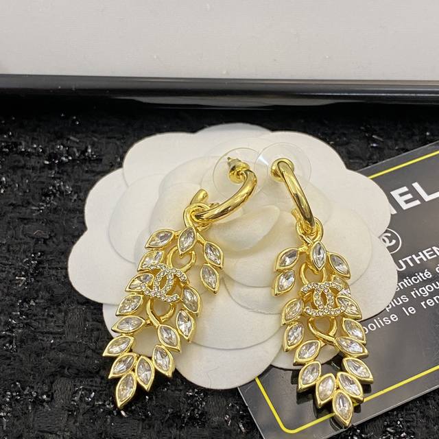 Chanel Ear Studs, Hot-Selling New Arrivals, Consistent With Zp, Brass Material,