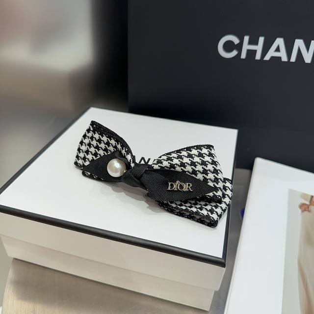 With Packaging Box Dior New Dior Cd Houndstooth Spring Clip, Simple, Practical,