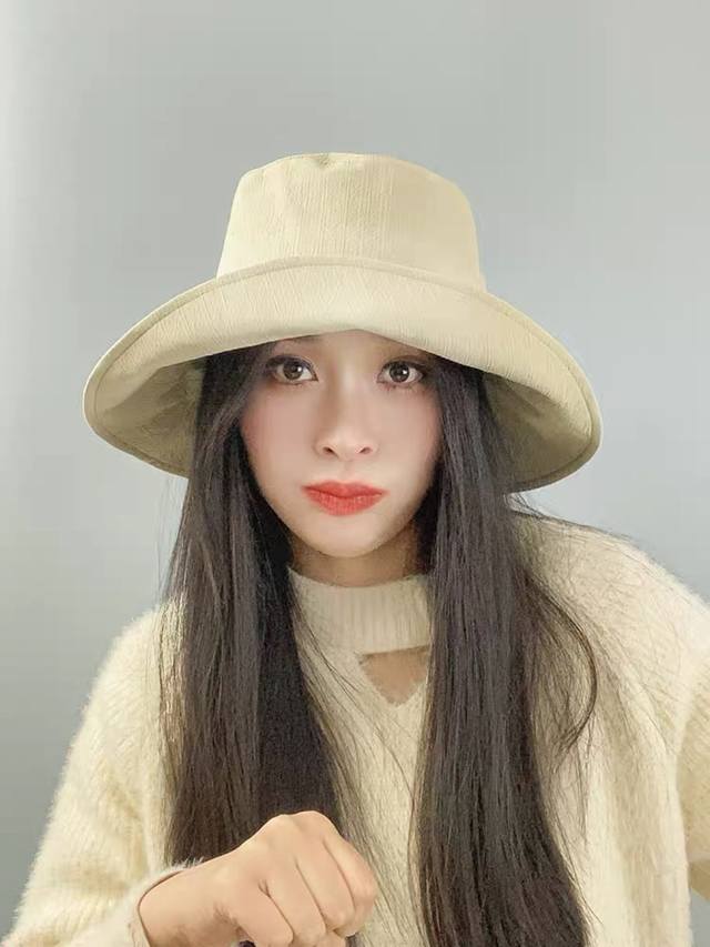 Chanel French-Style Minimalist Wide-Brimmed Bow Fisherman's Hat For Women, Perfe