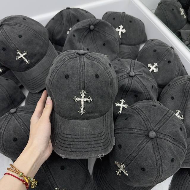 Kroxin Best-Selling Restock, High-Quality Baseball Cap, Washed Denim Fabric, Swe