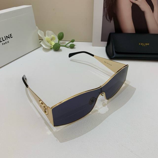 Celine Celine Arc De Triomphe One-Piece Frame Large Temple Sunglasses 2025 New M