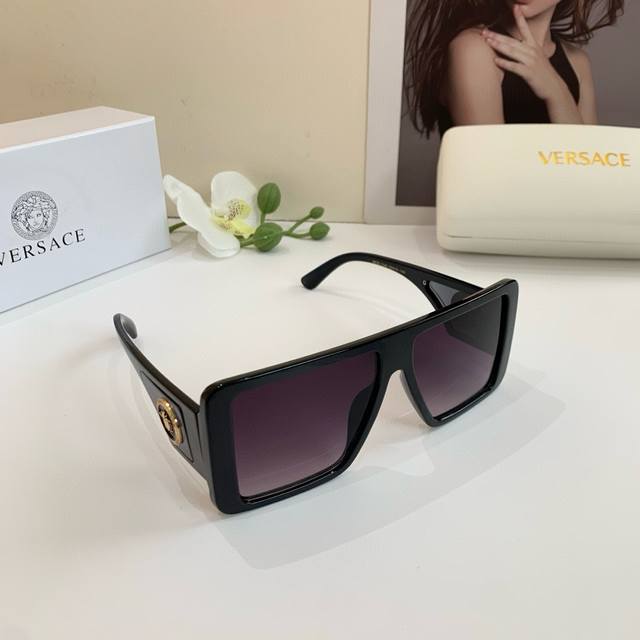 Versace Classic Large Frame Polarized Sunglasses Unisex Sun Glasses Comfortable