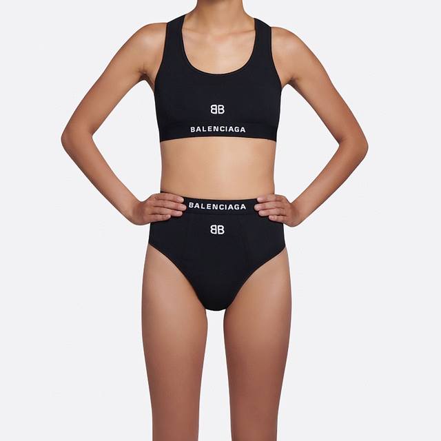 Balenciaga Two-Piece Bikini, Suitable For Various Occasions: Beach, Swimming Poo