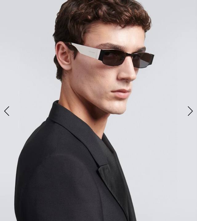 Sainy Lauren*Ysl Runway Synchronized Tech-Infused Sunglasses With Liquid Metal S