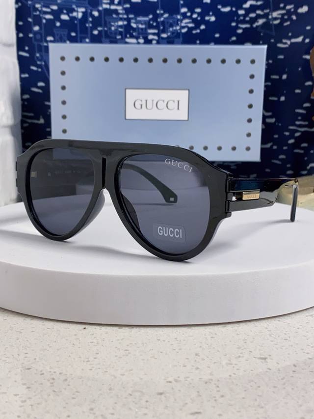 Gucci 2025 European-Style High-End Pilot Sunglasses For Men And Women, European