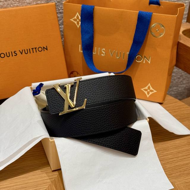 Donkey House New Men's Double-Sided Belt Luxury Modern Taurillon Leather, Adorne
