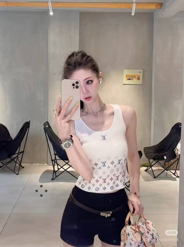 Lv Tank Top, Perfect For Layering Or Wearing Alone One Size Fits All