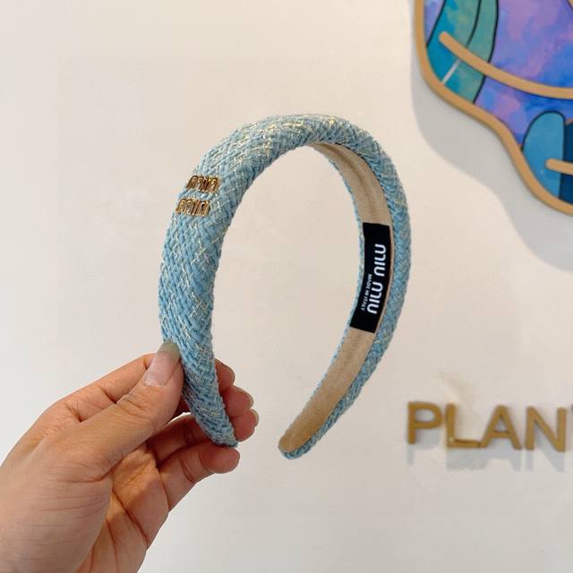 With Packaging Miu Miu New Handmade Hairband, Authentic Store-Bought Item, Simpl