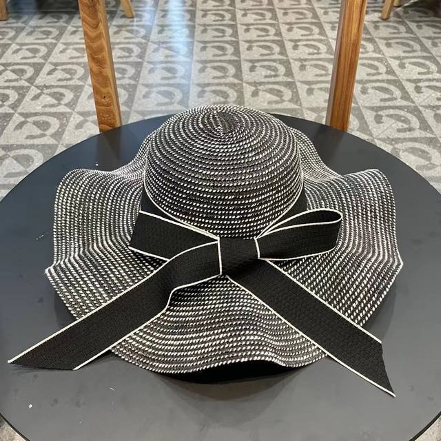 Chanel New Ruffled Pearl-Decorated Wide-Brimmed Ceremonial Hat, A Must-Have For