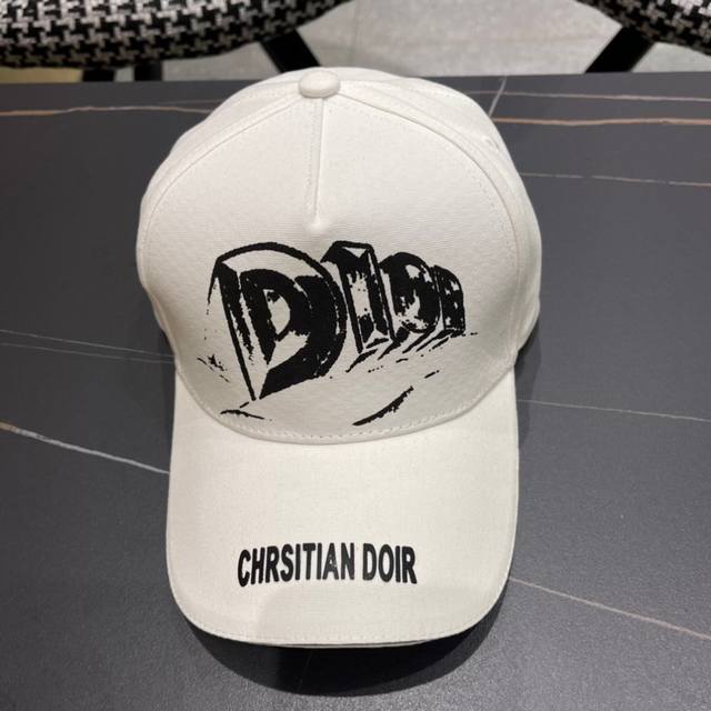 Dior Classic Original Baseball Cap, 1:1 Molded Custom-Made, Authentic Canvas Mat