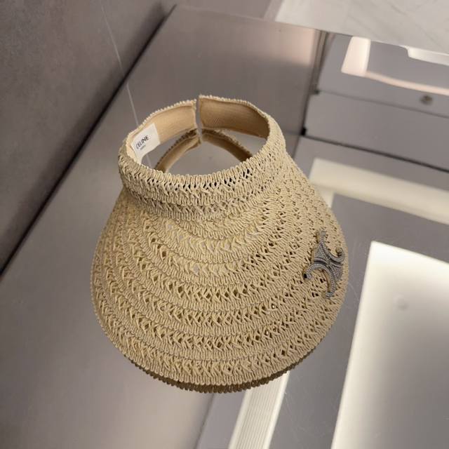 Celin* Latest Sun-Blocking Open-Top Hat The Hat Shape Is Absolutely Perfect! Str
