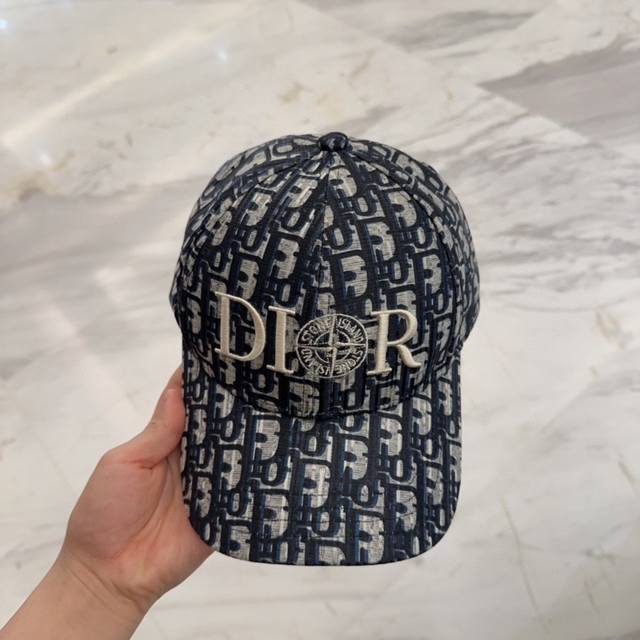 Dior Embroidered Official Website New Release Vintage Dior Baseball Cap, Complet