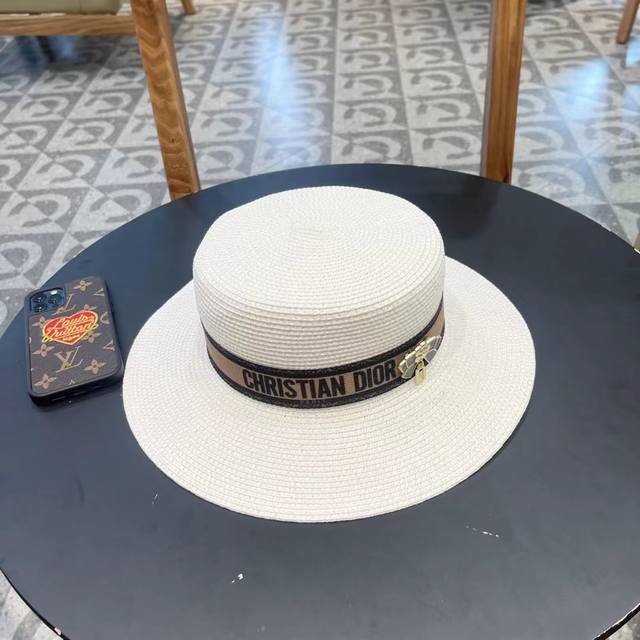 Dior 2025 New Arrival Store-Exclusive Woven Strap Bucket Hat, Essential For Outi
