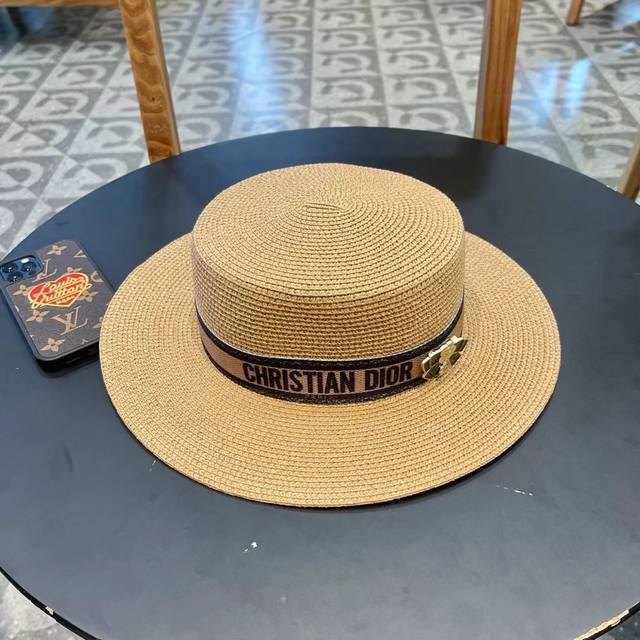 Dior New Store-Exclusive Woven Strap Bucket Hat, Perfect For Outings, Adjustable