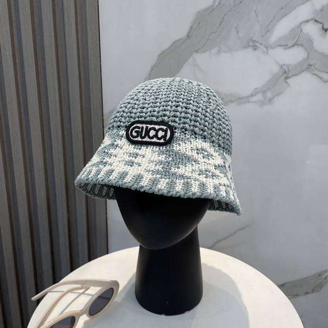 Gucci New Knitted Bucket Hat, High-Density Construction, A Super Stylish Knitted