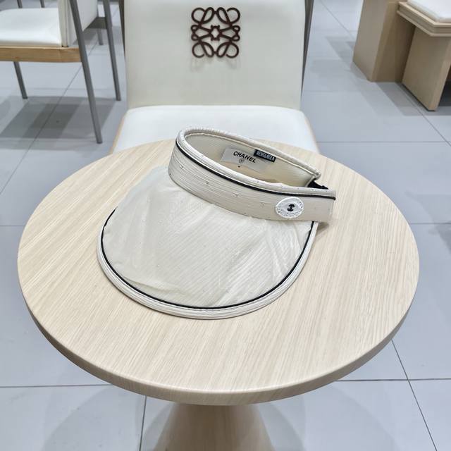 Chanel Chanel Sun Hat 2025 New Arrival Uv-Protective Open-Top Hat With Wide Brim