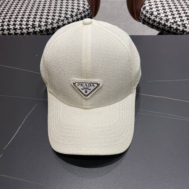 Prada High-End Baseball Cap, European And American Craftsmanship, Japanese And K