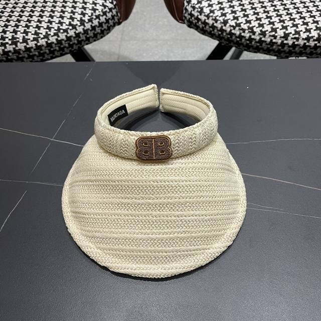 Balenciaga Summer Chanel-Style Woven Sun Hat For Travel, Versatile Sun Hat With
