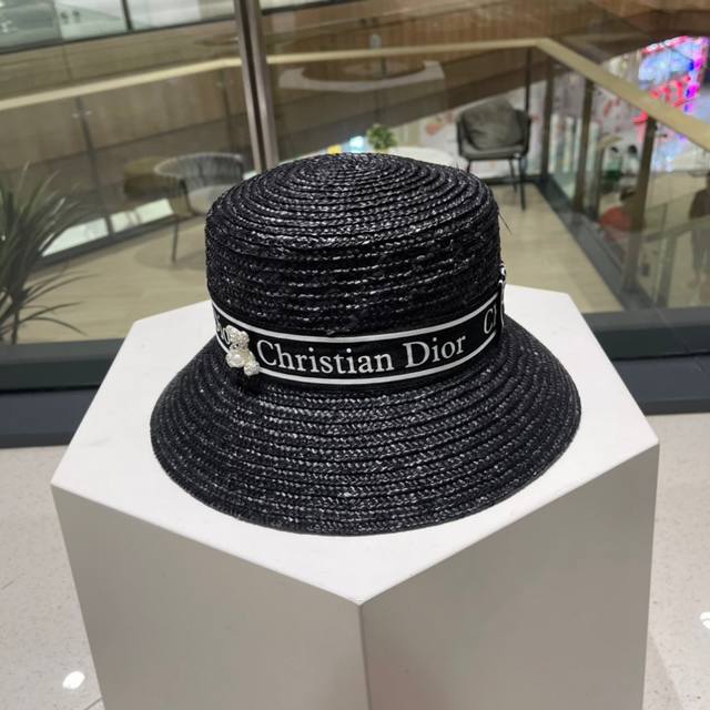 Dior Official Straw Hat, High-Density Construction, A Super Stylish Straw Hat Pe