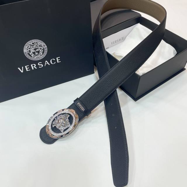 Versace Exclusive Online Launch, Top-Tier Quality, Double-Sided Leather. Pay Att