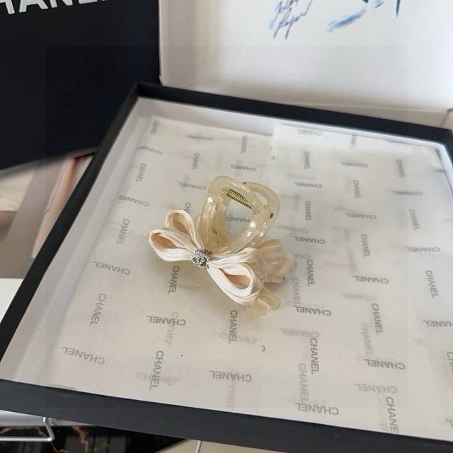 With Packaging Box Chanel's New Small Chanel-Style Hair Clip, Part Of The Summer