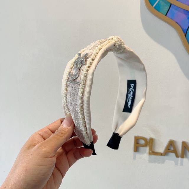 With Packaging Saint Laurent New European And American High-End Knotted Hairband
