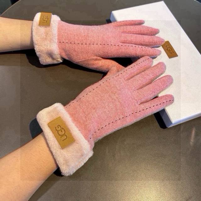 Ugg Autumn/Winter Lazy Rabbit Fur Wool Gloves Worth Comparing With The Same Styl