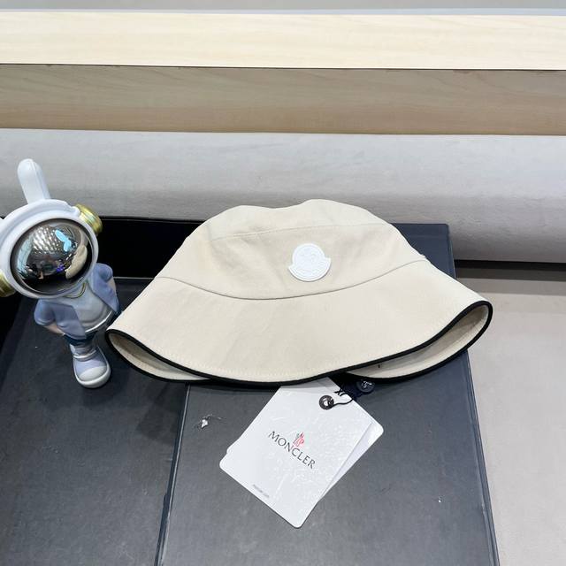 Moncler Color-Blocked Bow Fisherman's Hat For Women, Spring/Fall New Arrival, Fa