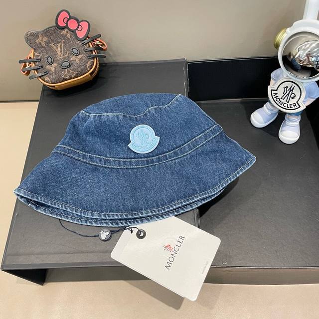 Moncler Spring New Arrival High-Quality Denim Fisherman's Hat Ultra-Ethereal, Ul