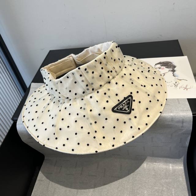 Prada New Shell Hat, Open-Top Sun Hat.