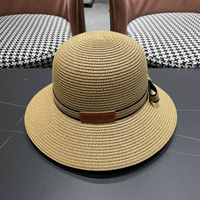Dior Straw Hat For Women Summer Korean Style Fresh And Lightweight Sun Hat For T