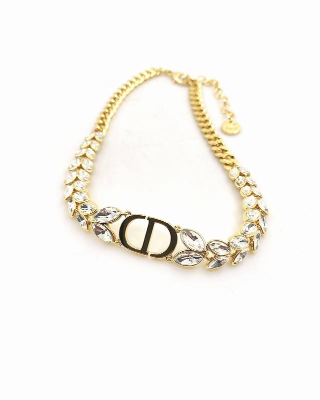 D*Or Latest K-Gold Horse Eye Diamond Cd Necklace, Consistent Zp Brass Material