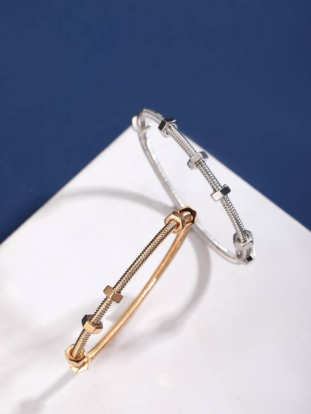 Cartier Screw Bracelet Ring Ecrou De Cartier Series Bracelet Sizes 16, 17, 18 In