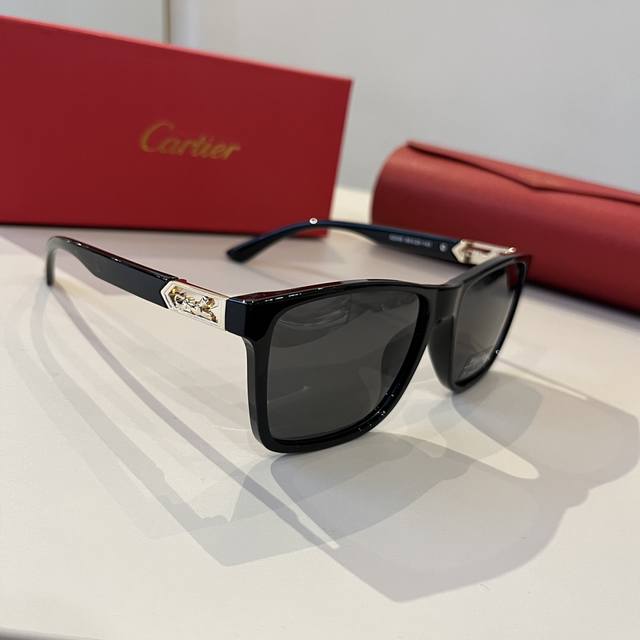 Cartier Sunglasses With A Simple, Iconic Logo On The Temples, Luxurious Craftsma
