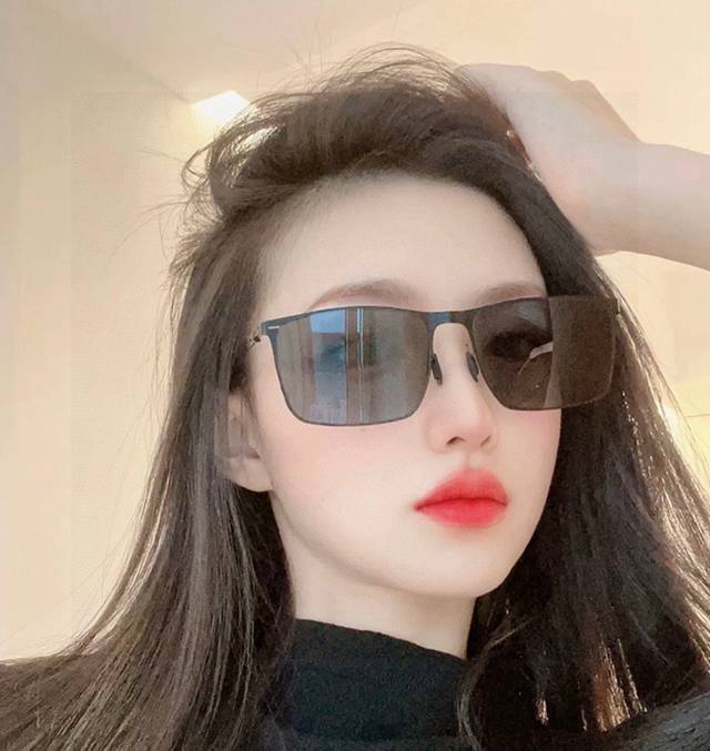 Gucci New Men's And Women's Couple Sunglasses, Polygonal Sunglasses With Ip Plat