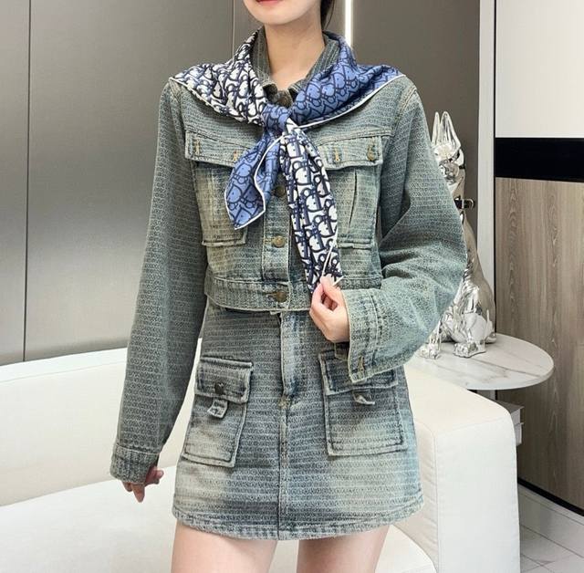 Dior Printed Square Scarf 18Mm Top-Quality Silk Double-Sided Same-Color Print 90