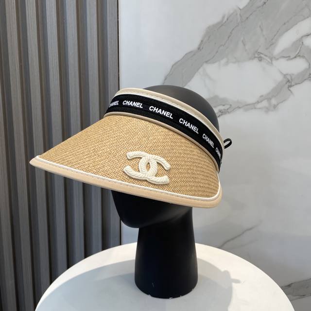 Comes With A Dust Bag, Chanel 2025 New Exclusive Small Sun Hat With An Open Top,