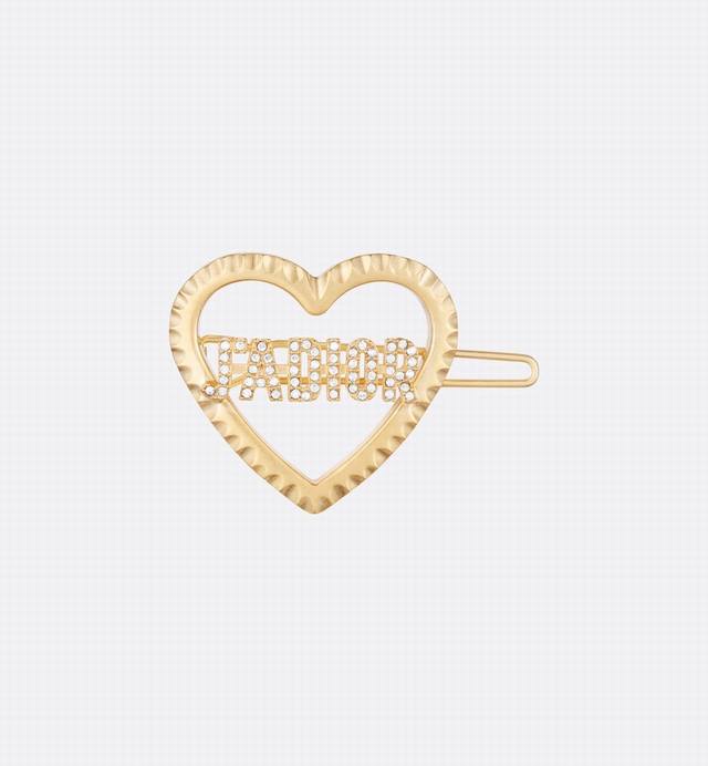This New Dior Jadior Hairpin Features An Original Elegant Design. The Heart-Shap
