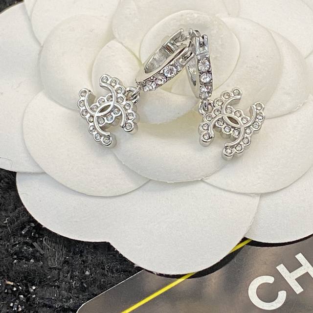 Chanel Earring Bestsellers Now Available! Chan 23 Mini Double C Crystal Earrings