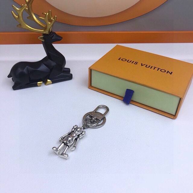With Original Packaging Lv Keychain Charm, Movable Limbs Sesame Street Robot Bag