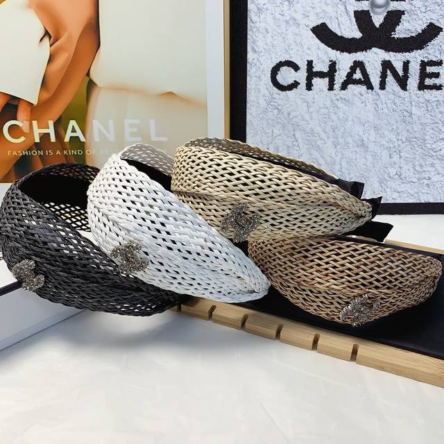 Chanel Chanel Hairband Woven Logo Luxury-Inspired Hairband - Versatile And Elega