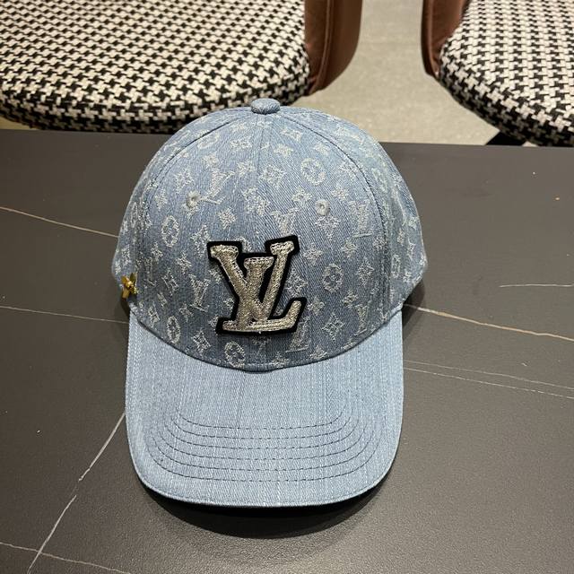 Lv Louis Vuitton New Original Baseball Cap, 1:1 Mold Customized, Authentic Denim